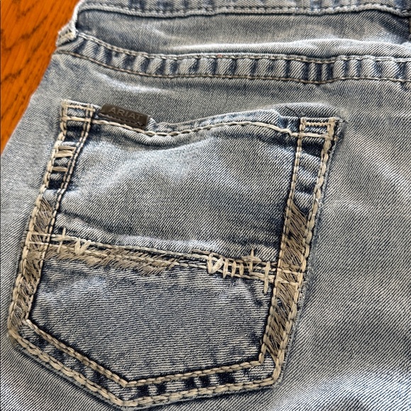 Ariat Light Blue M5 Straight Men's Jeans - Picture 11 of 16